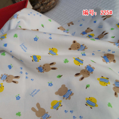 全棉针织印花布