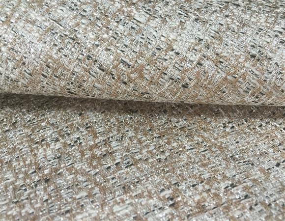 人棉银葱线色织提花布 色织银葱布 箱包面料