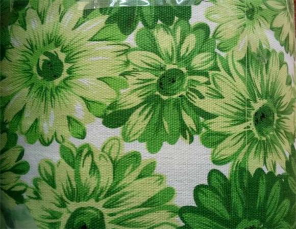 帆布印花花朵图案鞋服箱包面料